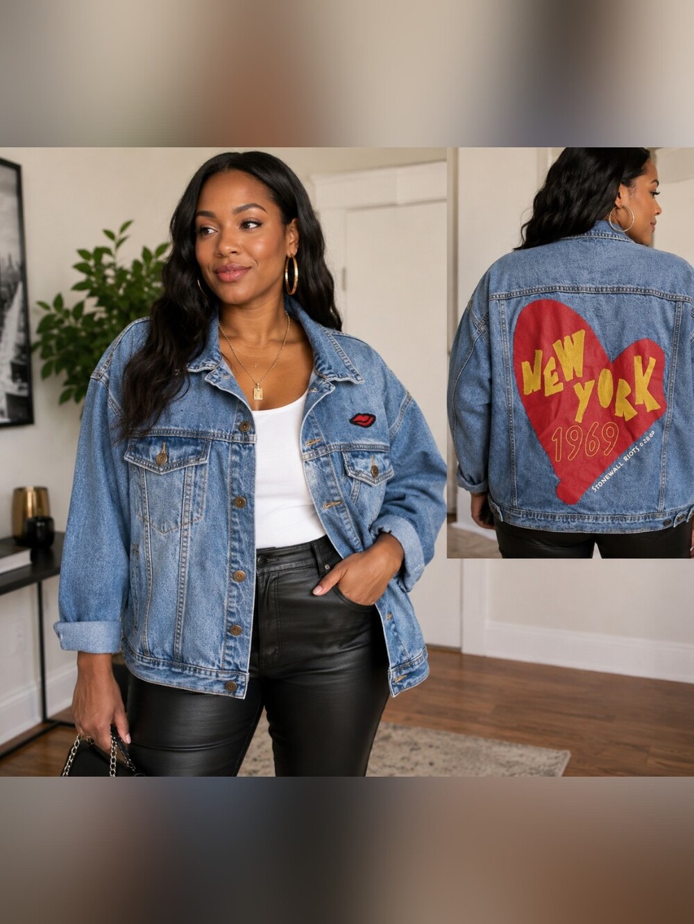 NWT XL Target Pride Artist Series  New York 1969 Stonewall Riots Denim Jacket